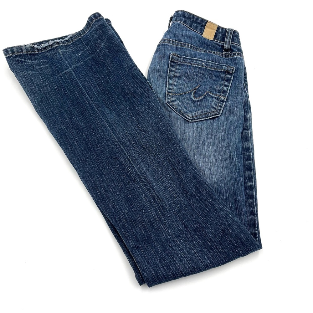Maurice Low Rise Molli Flare Denim Blue Jeans Size 0 (CWJ0002)